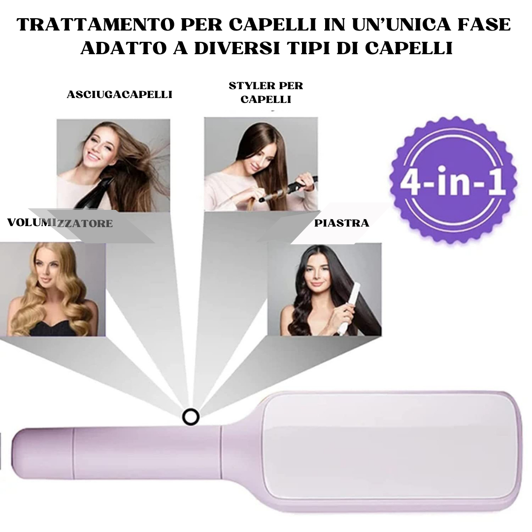 Brosse de massage antistatique autonettoyante