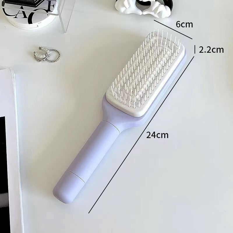 Brosse de massage antistatique autonettoyante